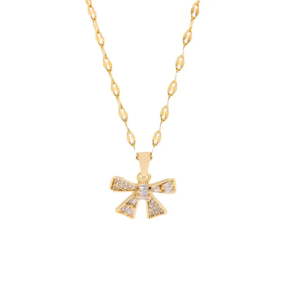 Bow necklace